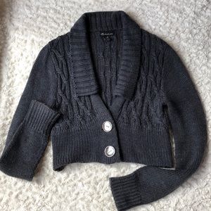 Cropped Knit Cardigan